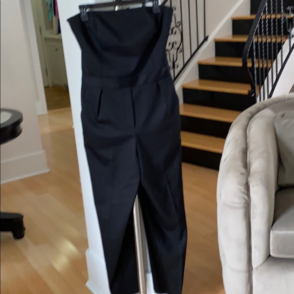 Theory cropped strapless jumpsuit!